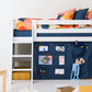 Creator - Curtain for half-high and bunk bed - 70x160 cm - Orion Blue