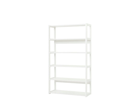 Storey - Shelf with 1 section and 6 shelves - 100 cm - White