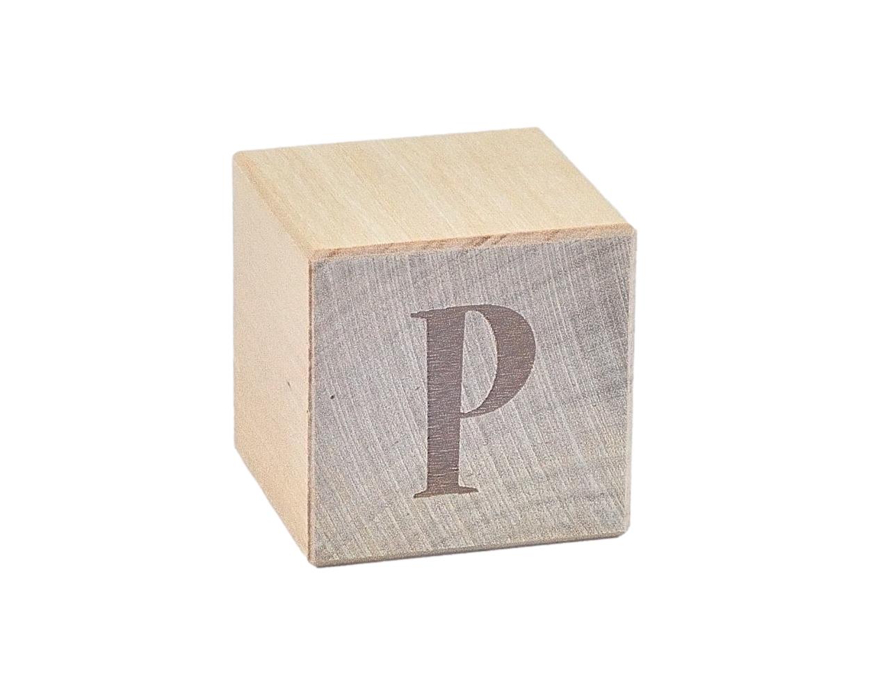 Engraved letter block