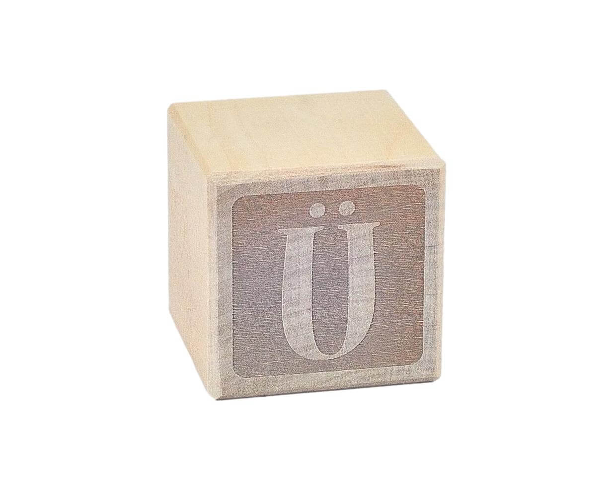 Gravierter Buchstabenblock