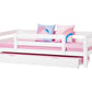 ECO Luxury - Junior bed with 1/2 safety rail - 90x200 cm - white