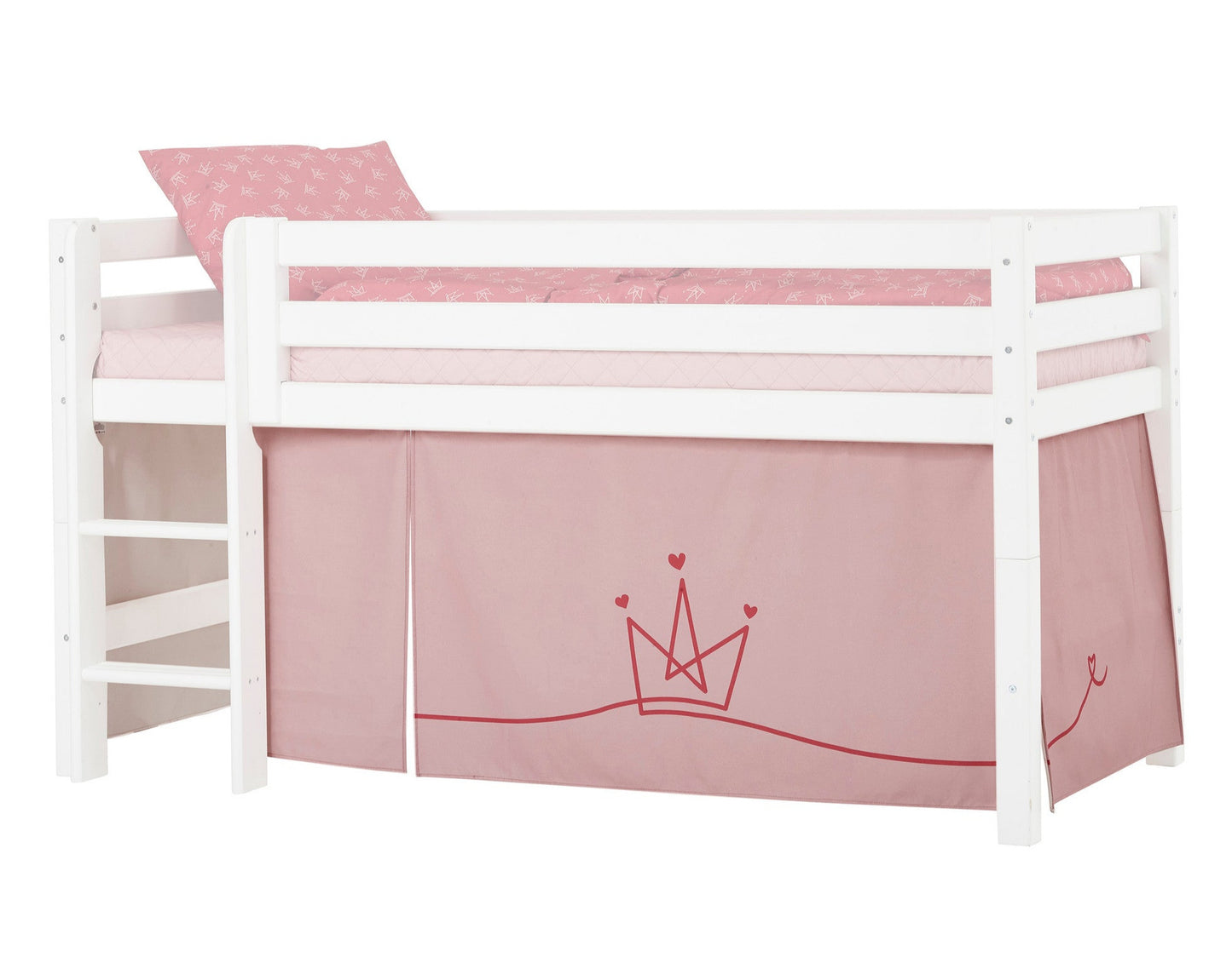 Принцесса - Занавес для полуторной и двухъярусной кровати - 90x200 см
