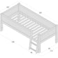 Jerwen - Kompaktne voodi turvatõkke ja redeliga - 90x200 cm