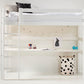 ECO Luxury - Kõrge magamisase töölauaga - 90x200 cm - valge