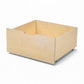 Jerwen - Bed drawer - 75x70x35 cm storage solution made from birch wood with rubber-coated wheels