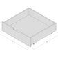 Джервен - Ящик кровати - 75x70x21 см