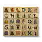 Wooden letter blocks - german alphabet - 30 pcs