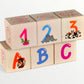 Wooden letter blocks - latin alphabet - 20 pcs