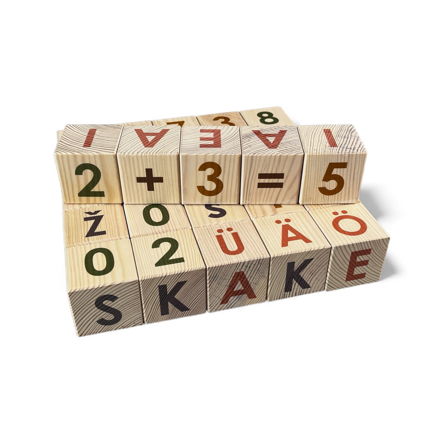 Nature Alpabet Blocks - Estonian Alphabet - Set of 30