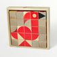Wooden blocks - patterns - 25 pcs