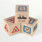 Wooden picture blocks - traffic signs - 12 pcs