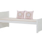 Noah Deluxe - Sänky 1 korkealla ja 1 keskikokoisella sängynpäällä - 90x200 cm - Valkoinen