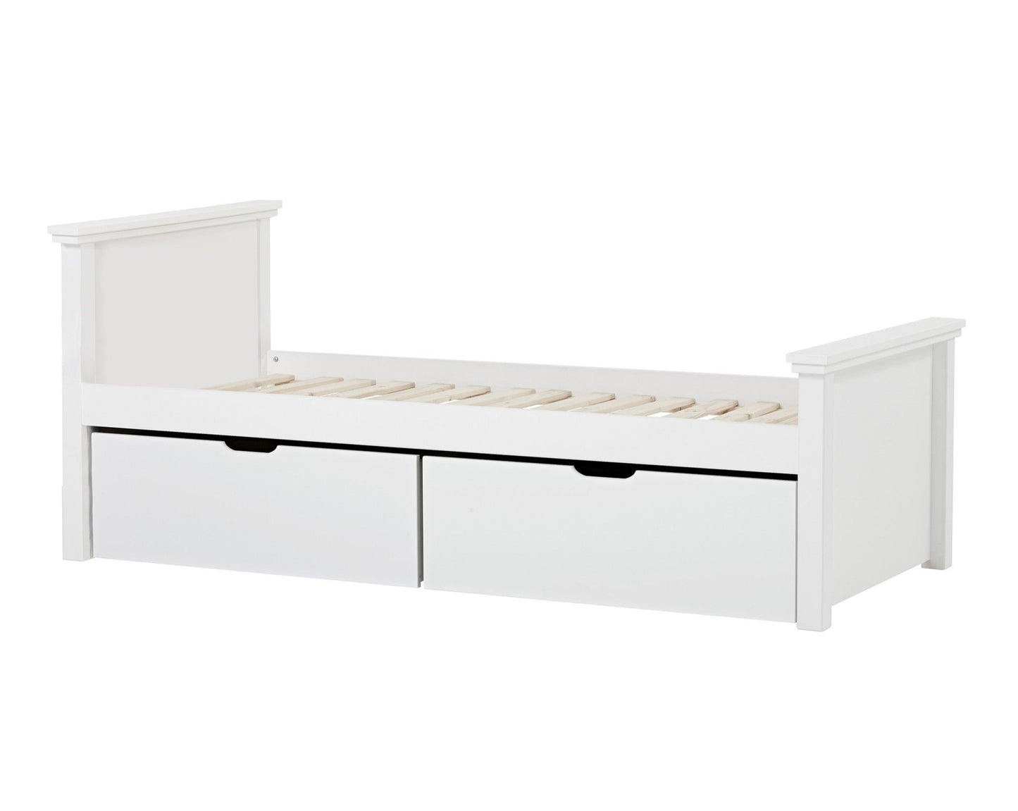 Maja Deluxe - Кровать с 1 высоким и 1 средним концом - 90x200 см - Белый