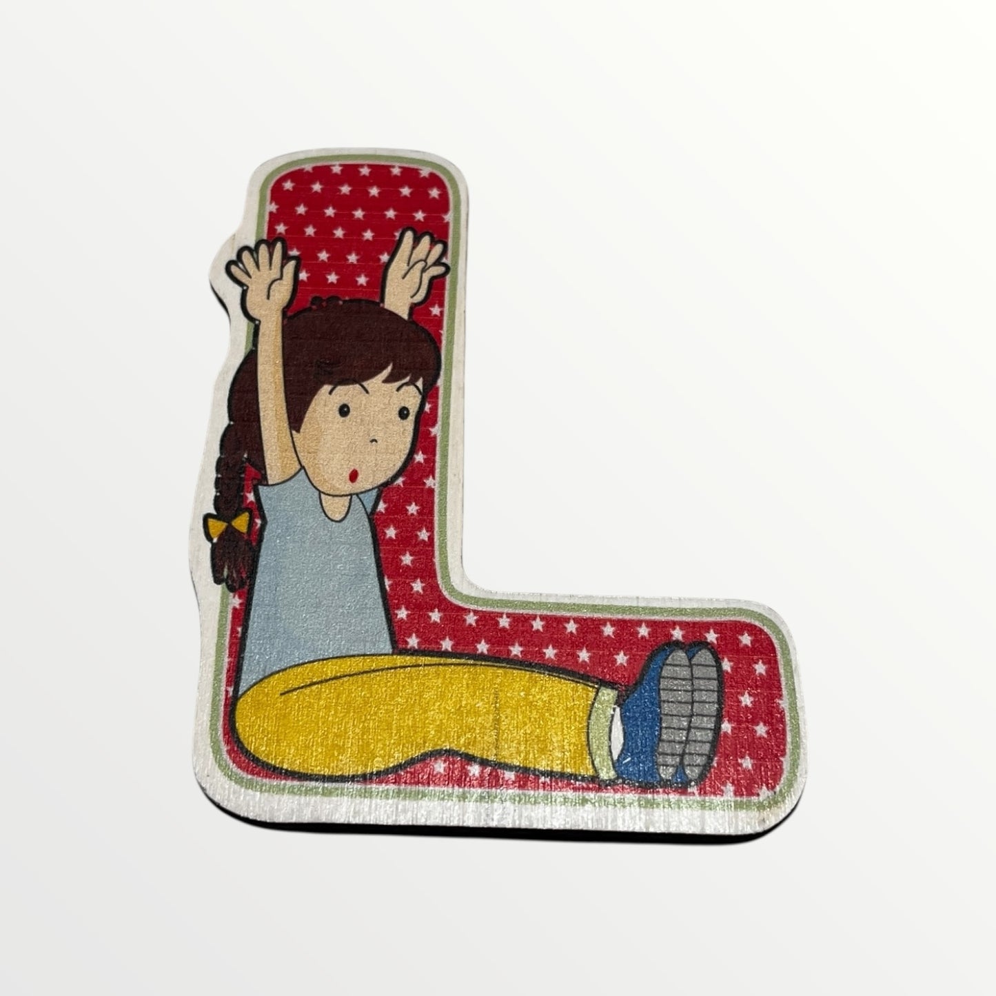 Træbogstav - Glade børn