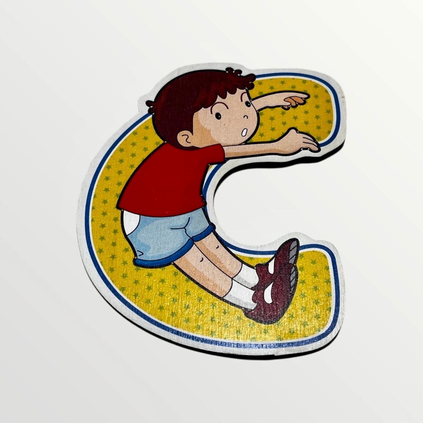 Træbogstav - Glade børn