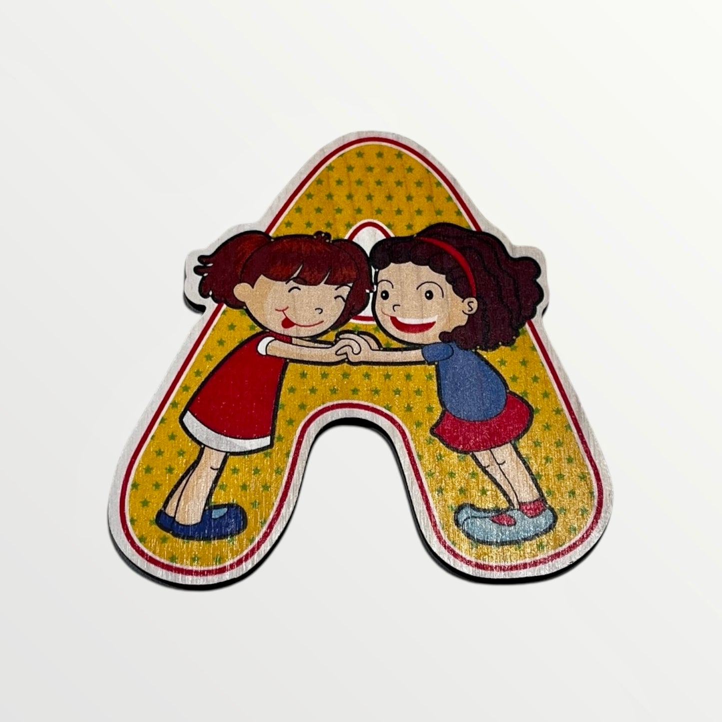 Træbogstav - Glade børn