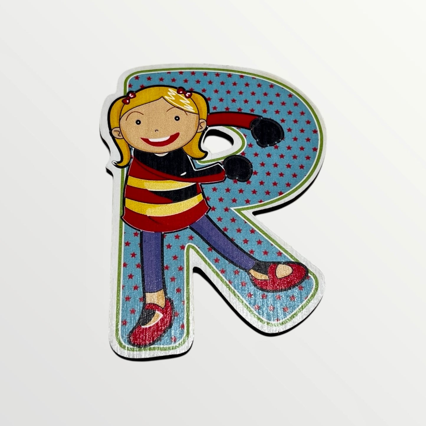 Træbogstav - Glade børn