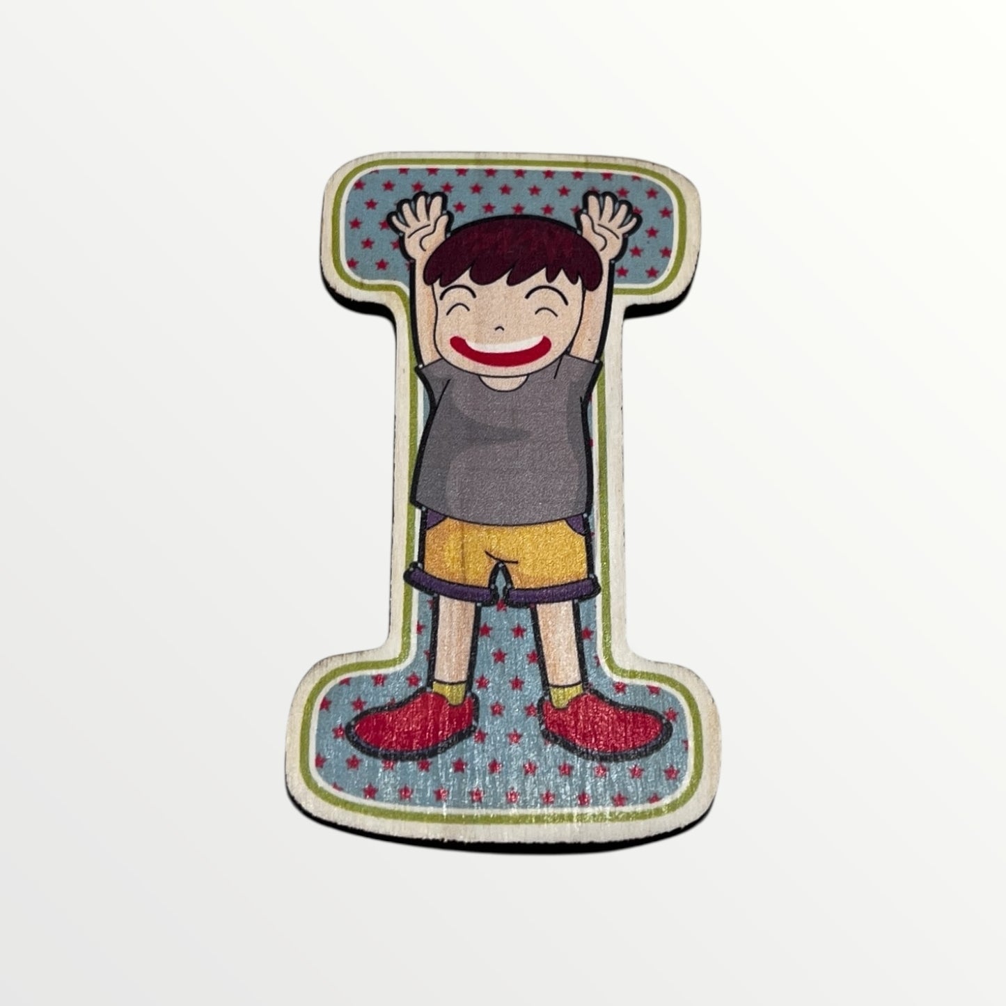 Træbogstav - Glade børn