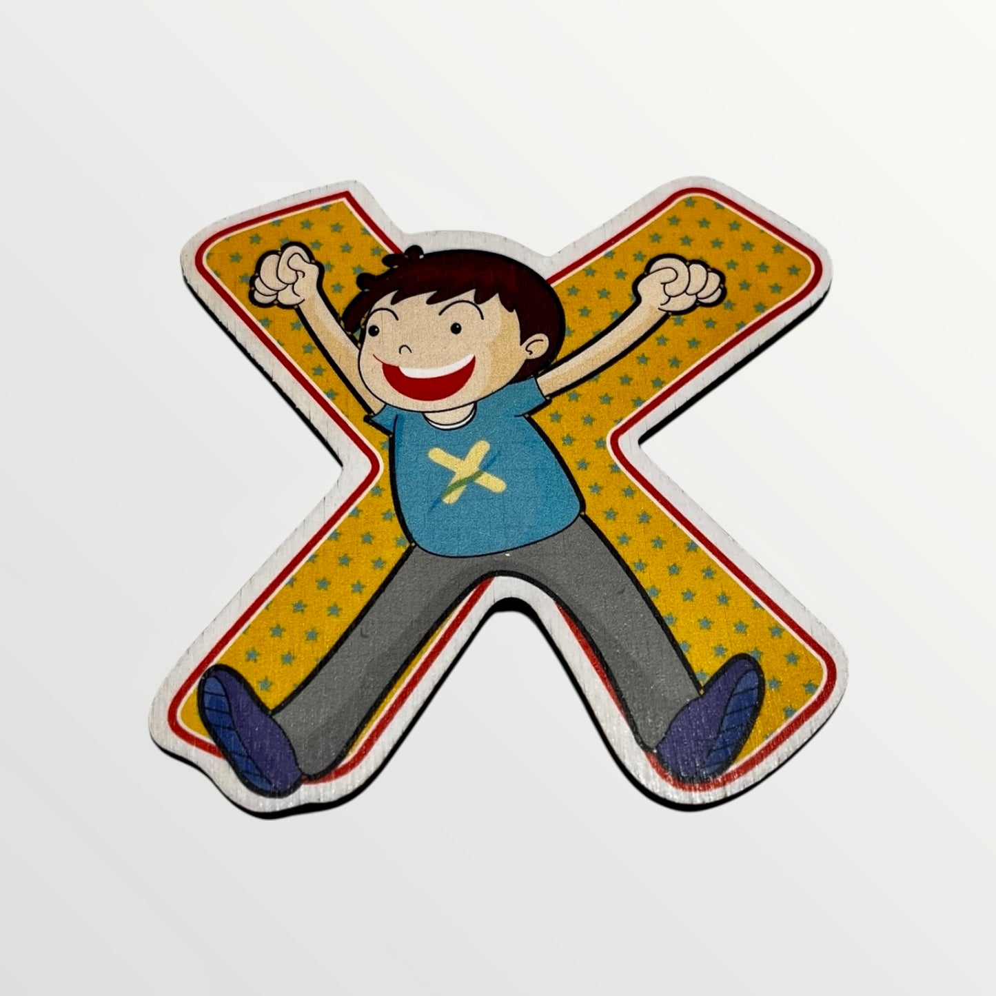 Træbogstav - Glade børn