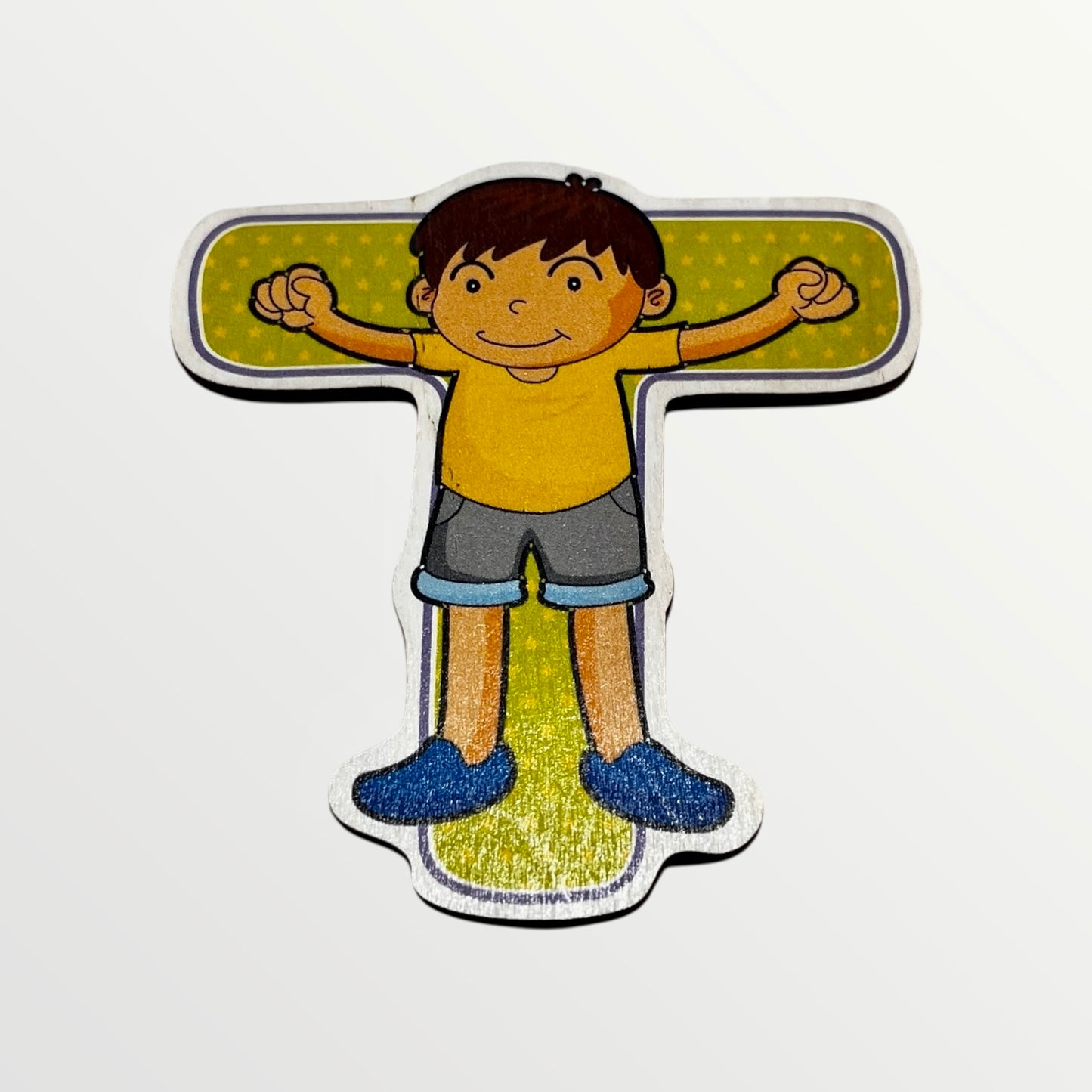 Træbogstav - Glade børn