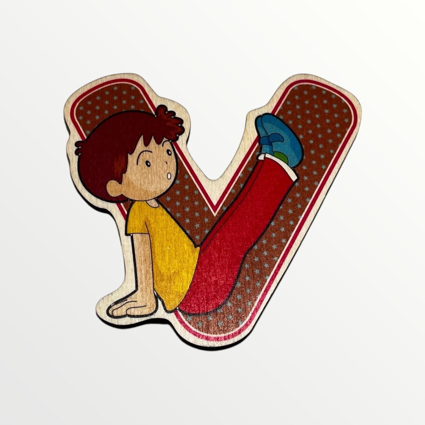 Træbogstav - Glade børn