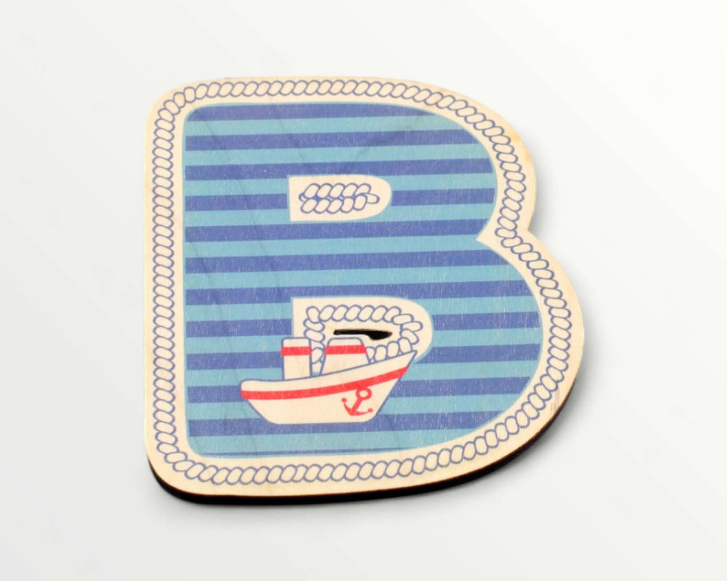 Wooden letter - Blue harbour