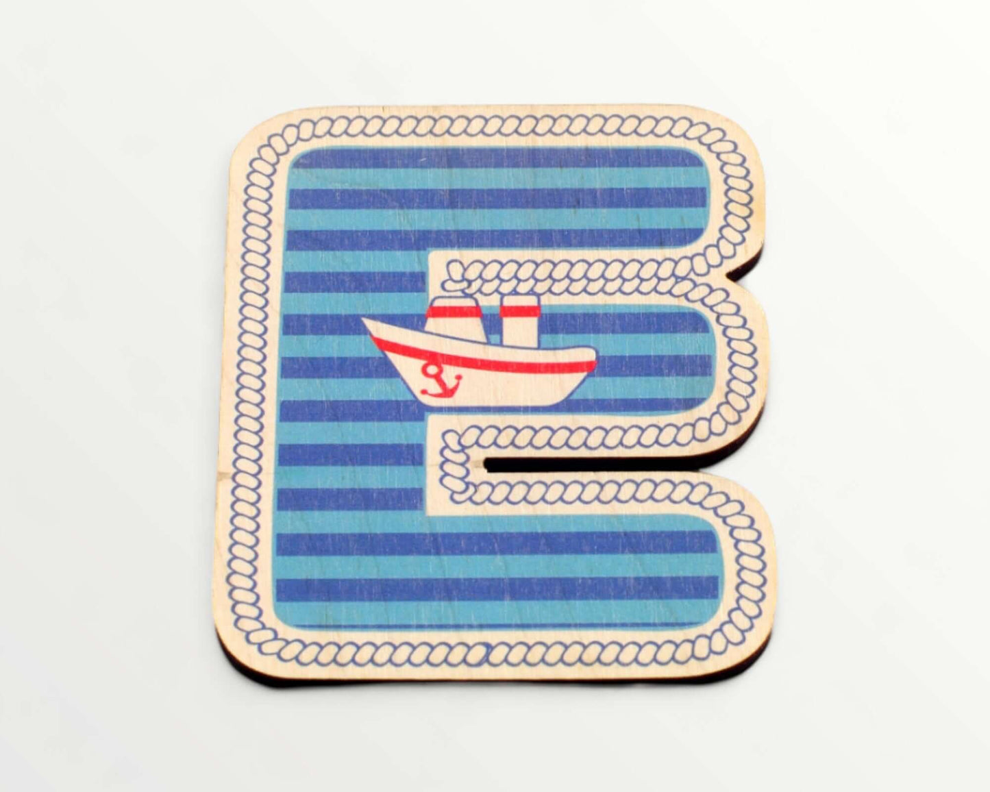 Wooden letter - Blue harbour