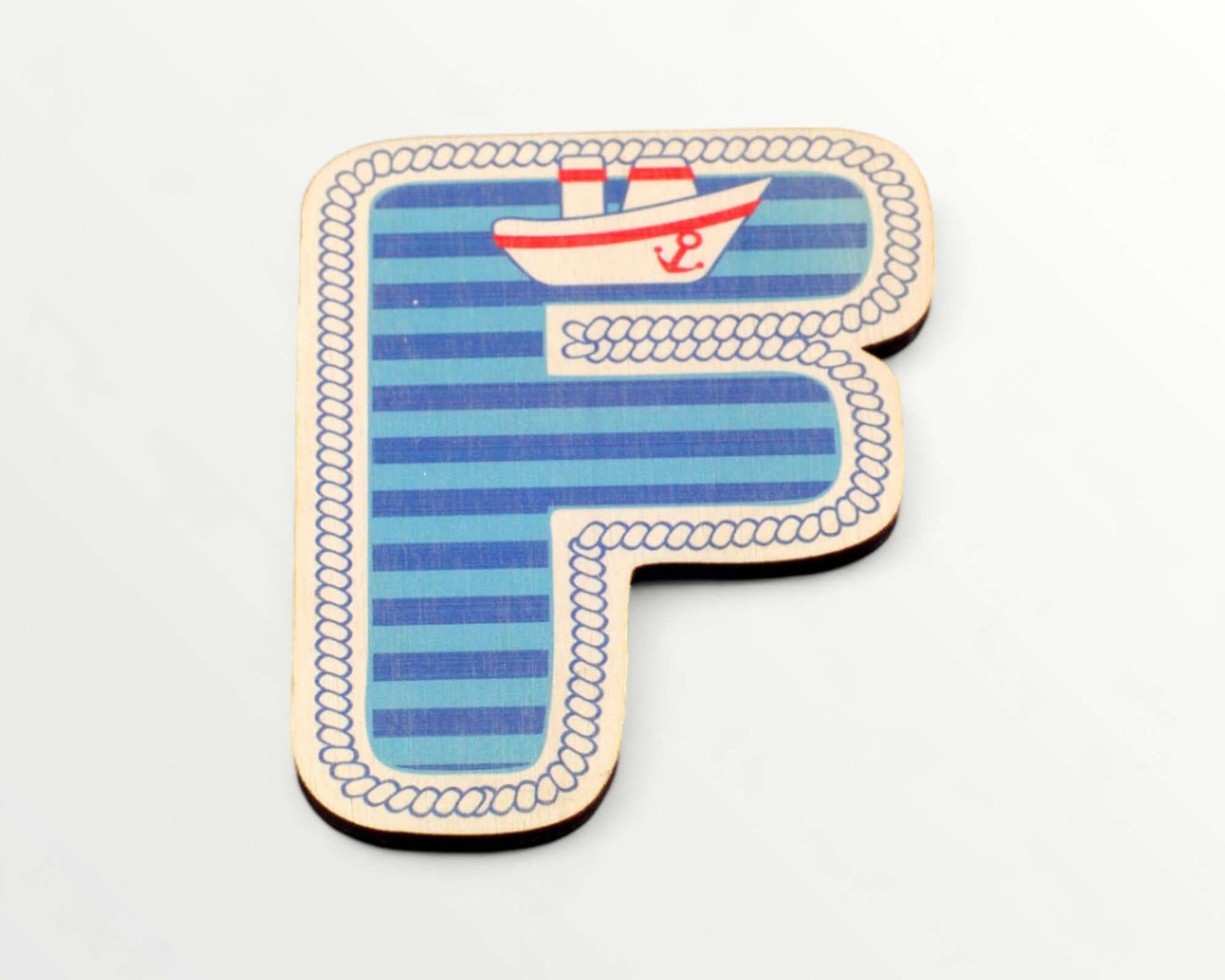 Wooden letter - Blue harbour