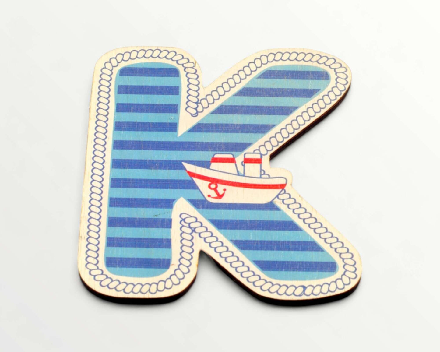 Wooden letter - Blue harbour