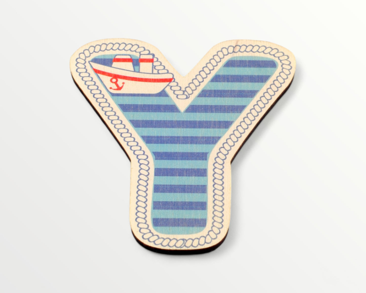 Wooden letter - Blue harbour