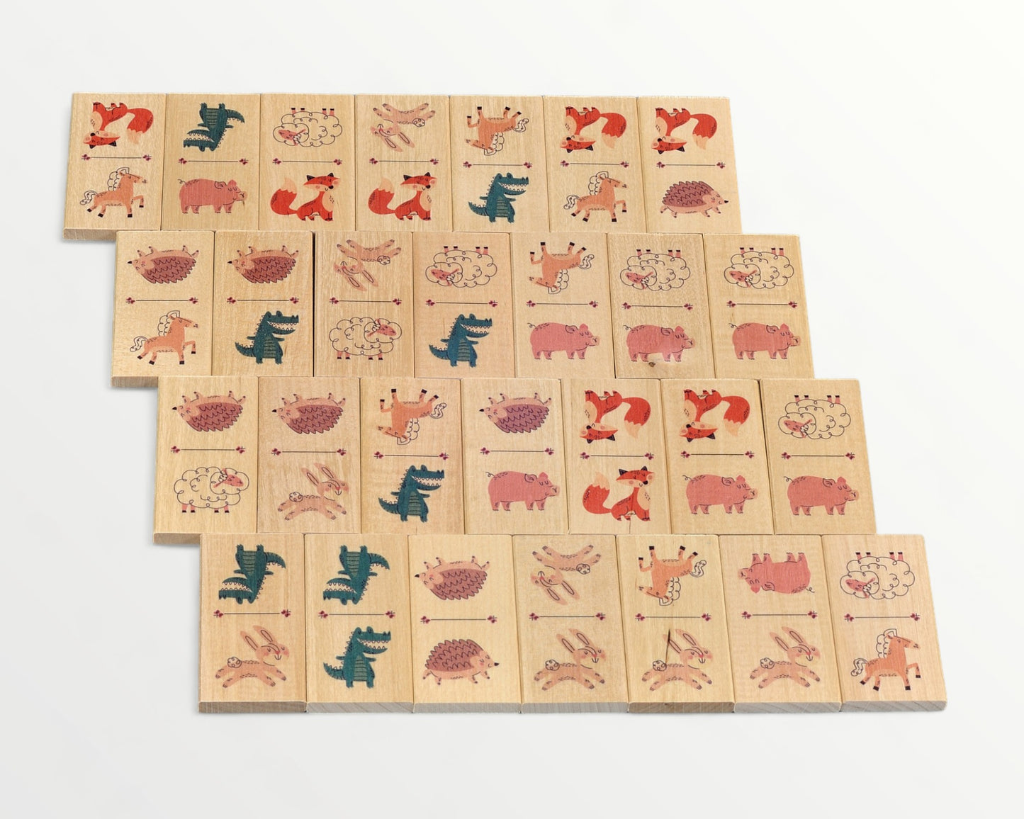 Board game - Dominoes - Animals and dots