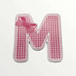 Wooden letter - Pink bows