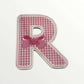 Wooden letter - Pink bows