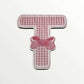 Wooden letter - Pink bows