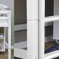 ECO Dream - Poolkõrge voodi kirjutuslaua, sahtli ja raamaturiiuliga - 90x200cm - Valge