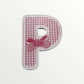 Wooden letter - Pink bows