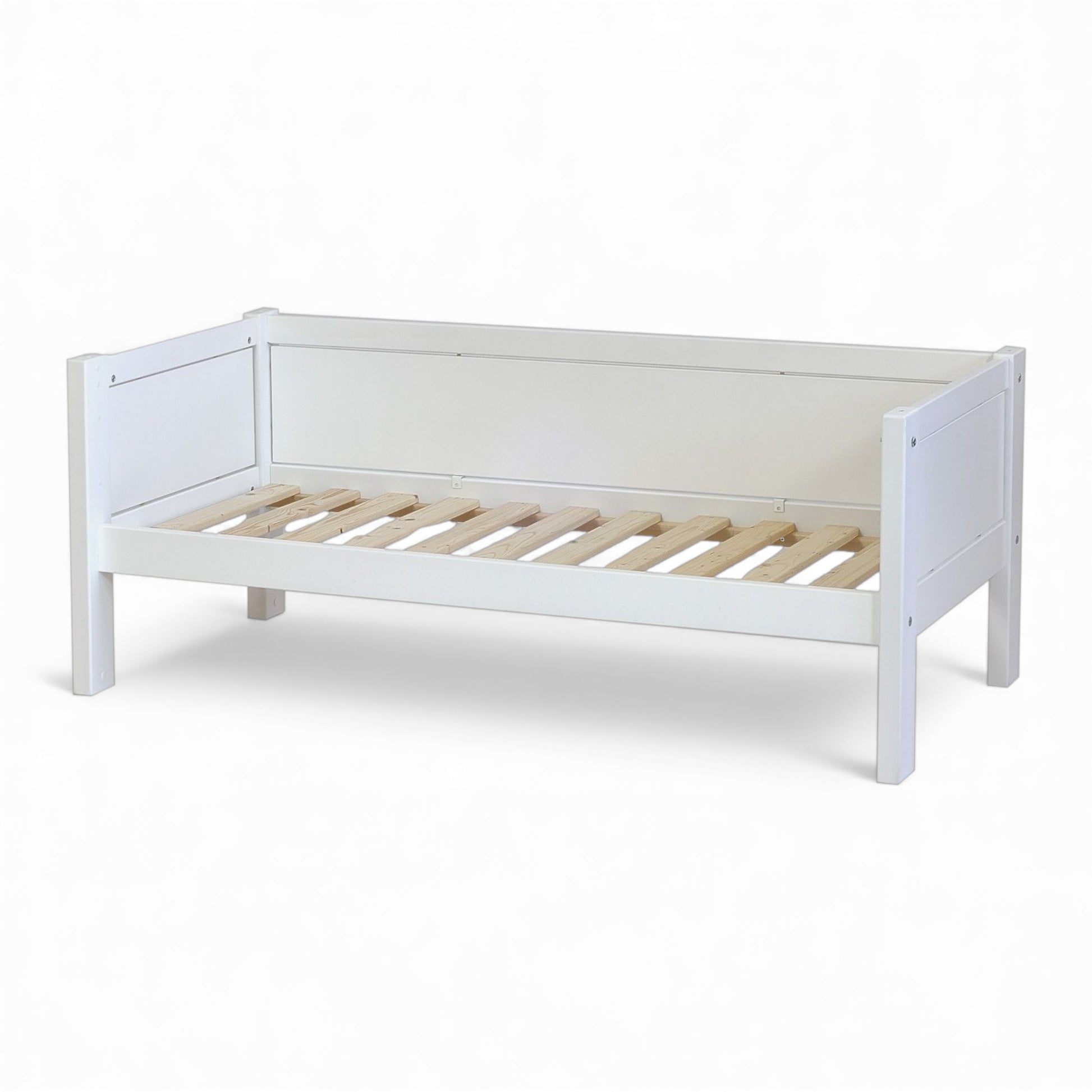 Junior bed - 70x160 cm by Jerwen, featuring a simple wooden design and slatted base for children.