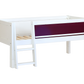 Jerwen - Компактная кровать с доской и лестницей - 70x160 см