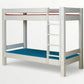 Lahe - Кровать двухъярусная с прямой лестницей - 90x200 см - Белый