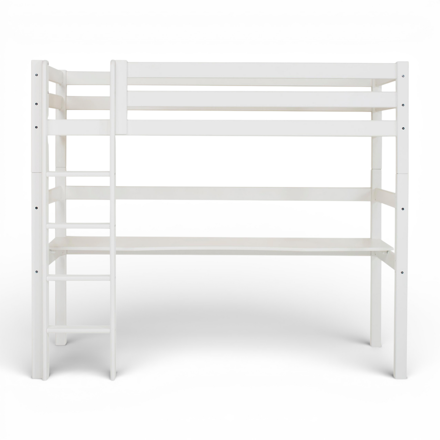 ECO Luxury - Kõrge magamisase töölauaga - 90x200 cm - valge