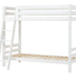 ECO Luxury - High bunkbed with slant ladder - 90x200 cm - White