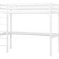 Eco Dream - Высокая спальная кровать с письменным столом - 90x200 см - Белый