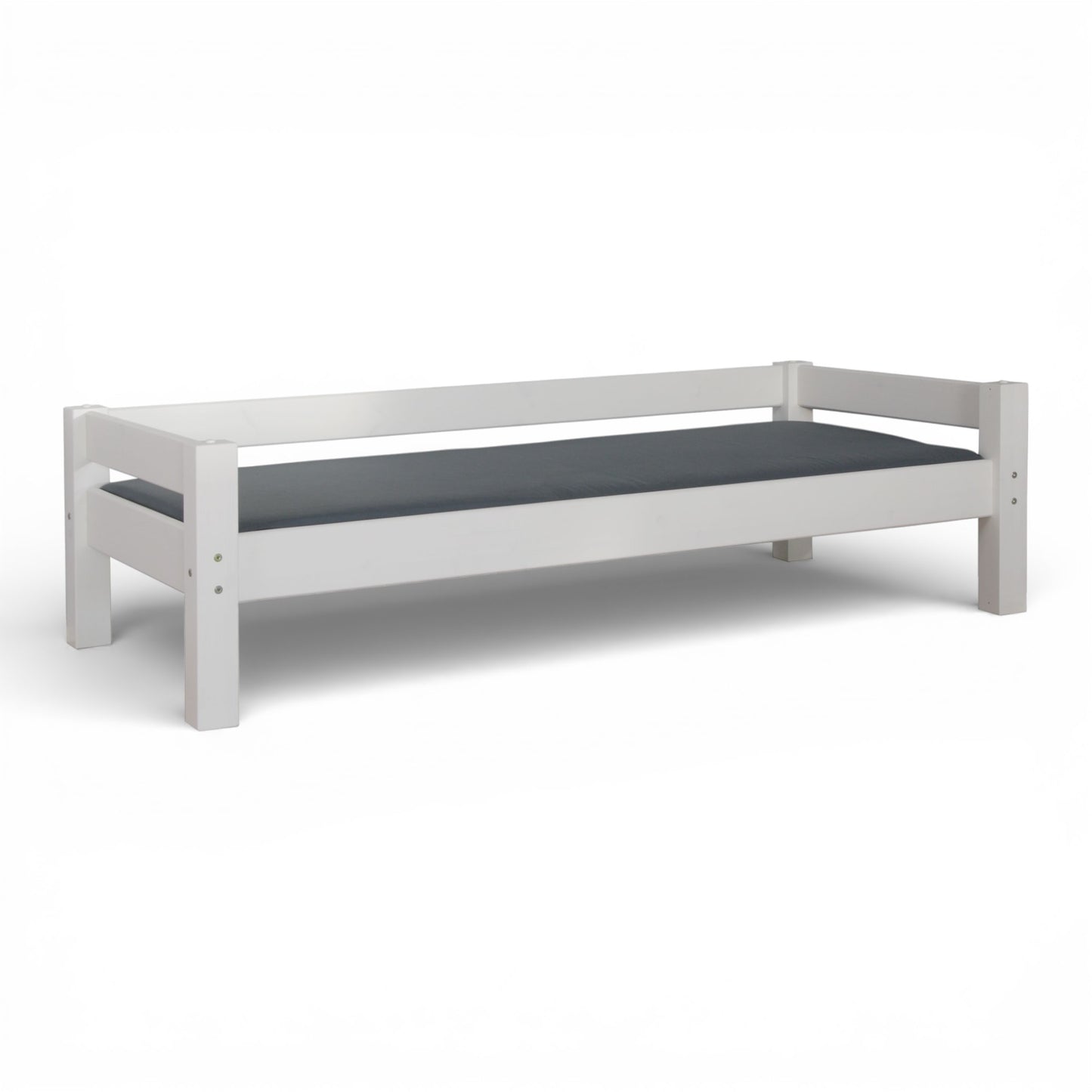 Lahe - Bed with backrest - 90x200 cm - White