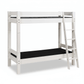 Lahe - Bunk bed with slant ladder - 90x200 cm - White showcasing its stylish design and durable construction.