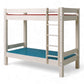 Lahe - Bunk bed with straight ladder - 90x200 cm - White featuring a durable wood frame and stylish design.