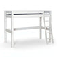Lahe - High bed with slant ladder - 90x200 cm - White featuring a sturdy design and sustainable materials.