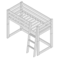 Leevi - Bed 3-in-1 - 70x160 - White design with ladder for safe access to the upper bed.