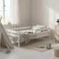 LILY | Bed Leg Extensions 20cm transforming a children's floor bed into an elevated bed in a stylish room.