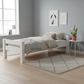 White compact bed lifestyle image without drawers