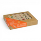 Wooden letter blocks - finnish alphabet - 30 pcs package showing colorful designs for teaching Finnish.